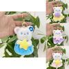 Cute Cartoon Bear Plush Toy Keychain With Short Fur For Kids And Adults Gifts