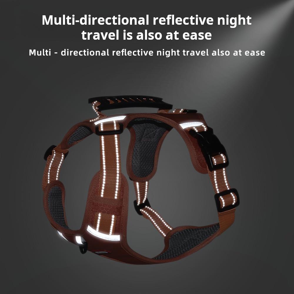 Шлейка для собак Anti Choke, удобная, прочная, регулируемая, с простой ручкой управления для крупных собак