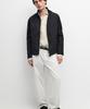 Massimo Dutti Cotton Blend High-Neck Jacket
