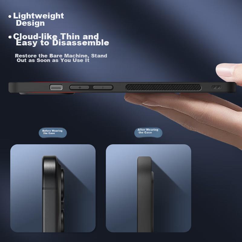 IPhone 12 Pro Case, AG Frosted Full Protection Cover for Apple IPhone 12 Pro, Real Machine Feel, Simple Business Style, Shockproof,, Graphite Black