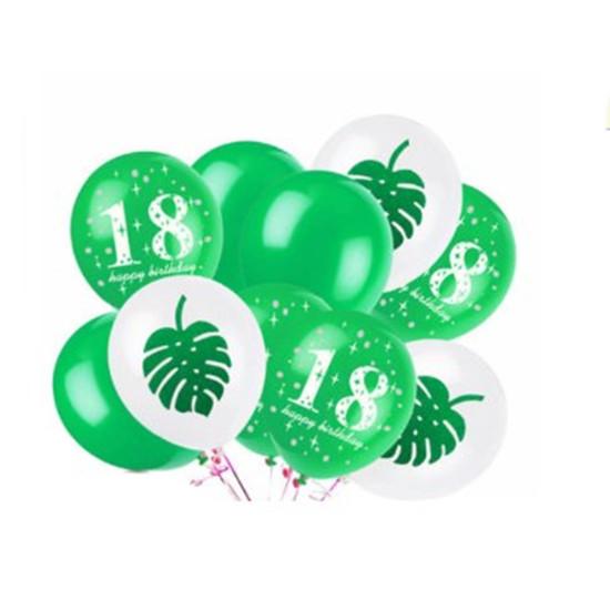 5 шт. надувных шаров с конфетти 12 дюймов латексные шары на день рождения 1 16 18 21 18 30 40 50 60 70 80 90 годовщина свадьбы Декор