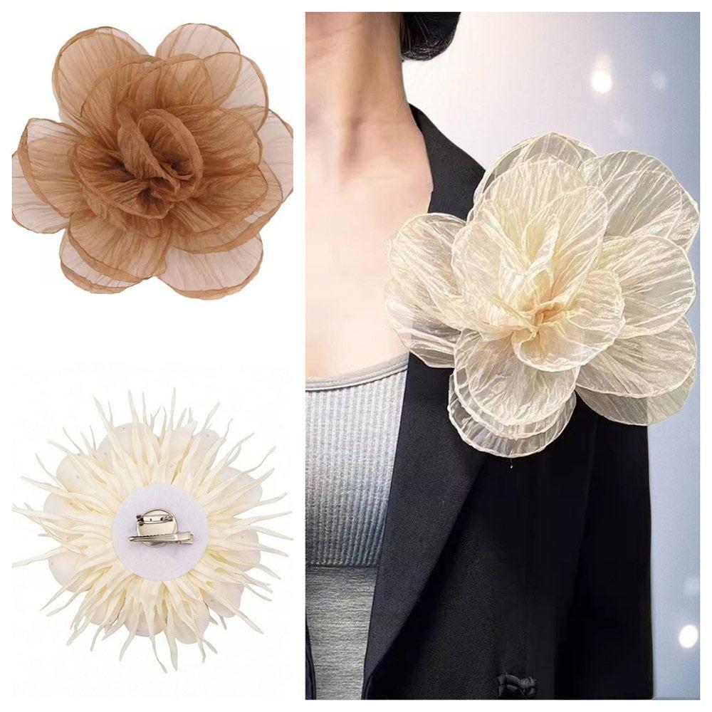 20cm Flower Brooch Handmade Dress Pin Fashion Flower Corsage Women