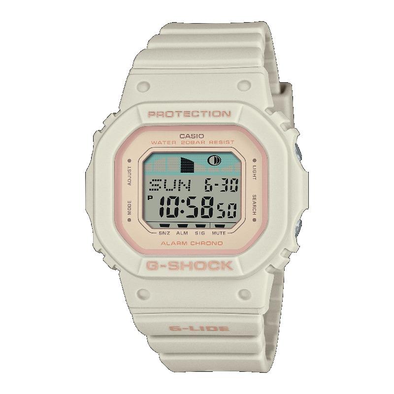 Casio Мужские кварцевые часы с resin-корпусом, водозащитой 200 м, ударопрочностью, будильником GLX-S5600-7