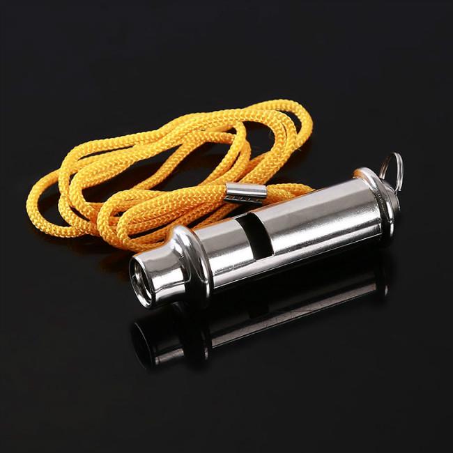 Stainless Steel High-frequency High Decibel Whistle Lifesaving Metal Outdoor Survival Whistle