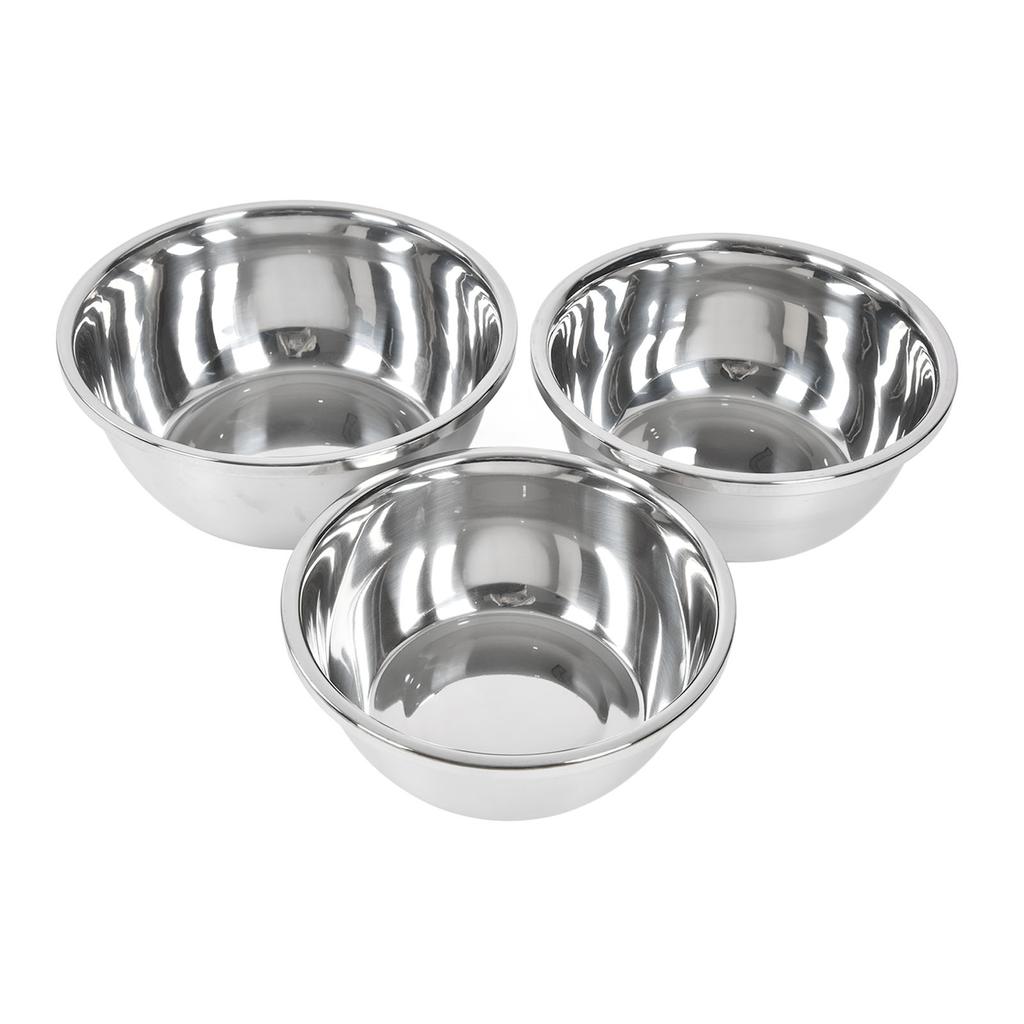 3 шт. 26 см 28 см 30 см набор мисок для смешивания нержавеющая сталь утолщенная суповая миска многофункциональная кухонная миска