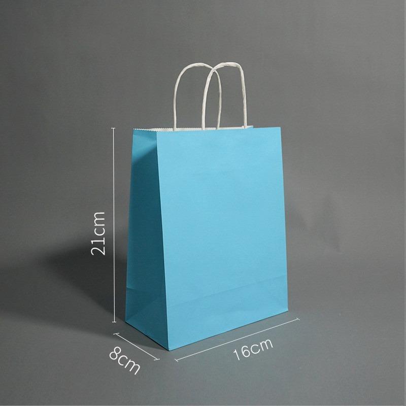 Переплетенная бумага Крафт сумки подарка ресиклабле небольших ручек сумок партии добычи свадьбы