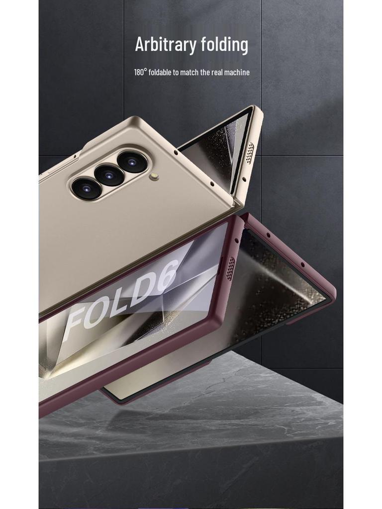 Ультратонкий матовый жесткий чехол для телефона Samsung Z Fold 6 - Модный однотонный защитный чехол