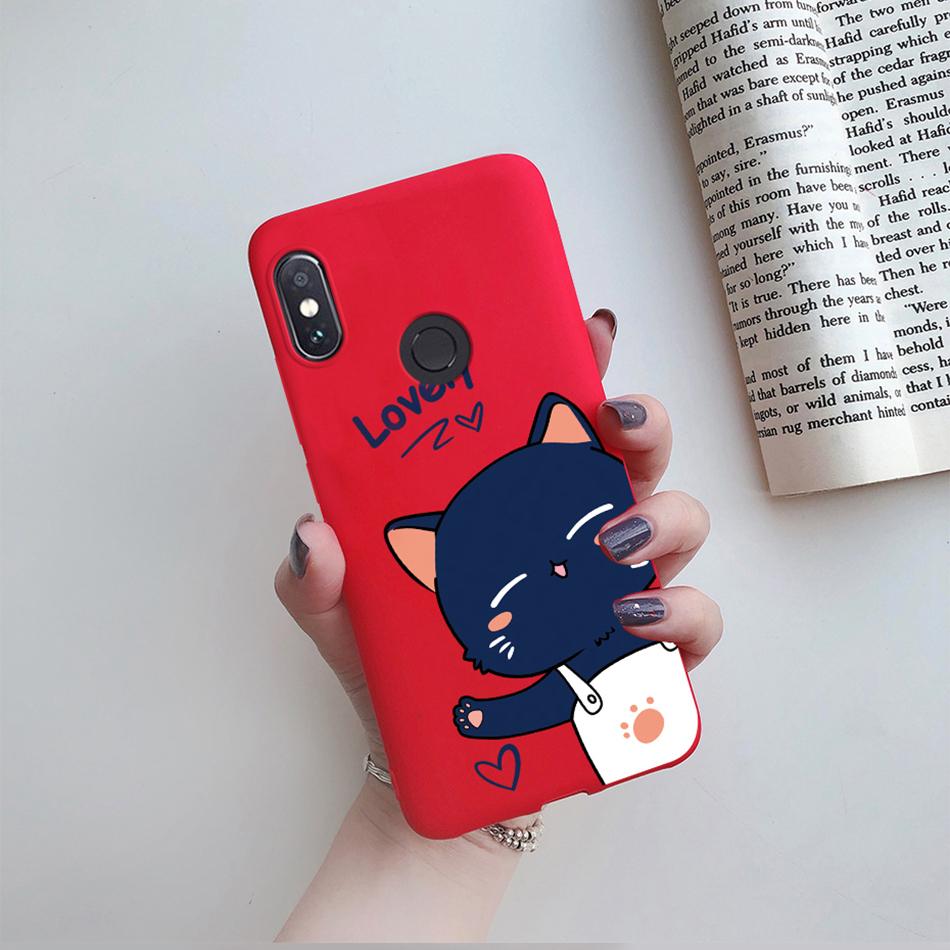 For Funda Xiaomi Redmi Note 5 Case Redmi Note5 Pro Cover Cute Cartoon Cat Silicone Phone Case For Xiaomi Redmi Note 5 5Pro Etui