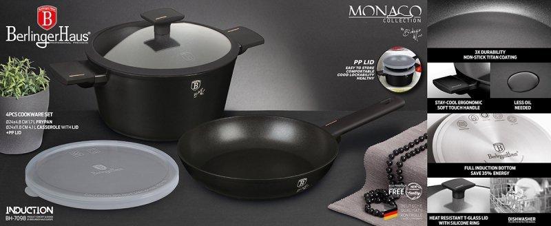 Garnek I Patelnia Tytanowa Berlinger Haus Bh-7098 Monaco