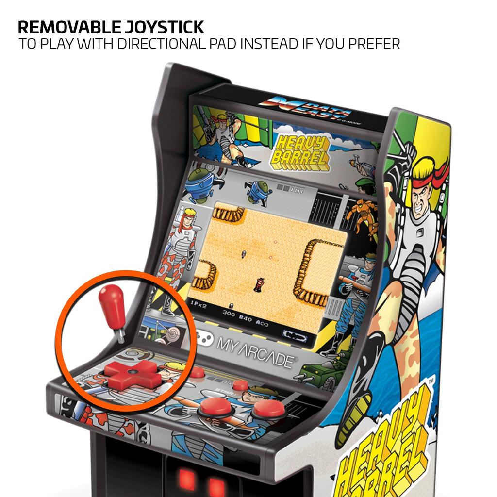 MyArcade Ретро Мини-игра Heavy Barrel Желтая 6,75", и Черная, DGUNL-3205