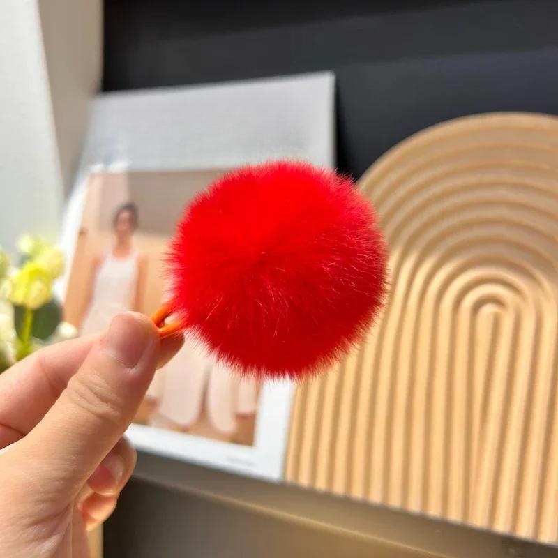 Новые 1 шт. красочные плюшевые заколки для волос Y2K Star BB для женщин, милые пушистые заколки для челки по бокам, корейский модный головной убор