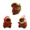 Стильный брелок для ключей Capybara, плюшевое украшение для ключей в виде животного, очаровательная плюшевая сумка, подвеска, аксессуары для любителей животных