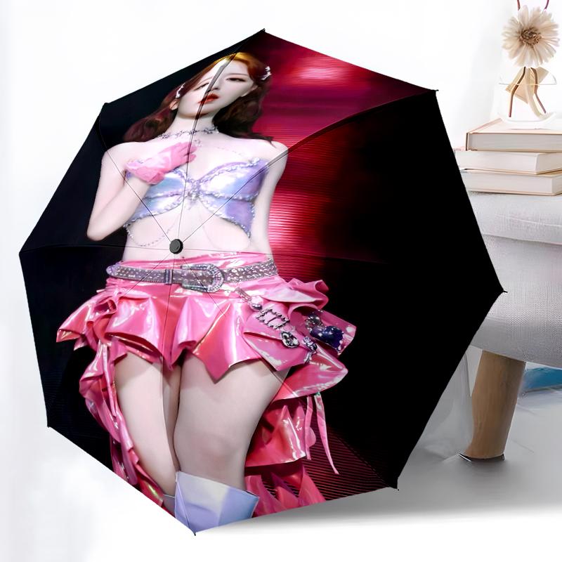 Printed GidlePrinted Folding Umbrella,Outdoor,Leisure,And Travel Umbrella,Durable Umbrella Fabric,Birthday And Holiday Gift