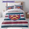 Логотип WHUFC Комплект постельного белья Одеяло Пододеяльник Наволочка Домашний Декор Подарок на День Рождения (1 пододеяльник + 2 наволочки, без наполнителя)