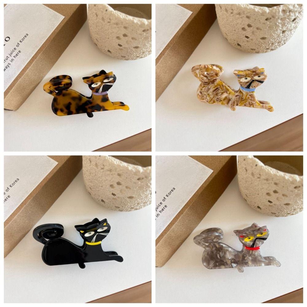 Acetic Acid Acetate Cat Hair Claw Cartoon Shark Clip Fashion Animal Hair Clip Female