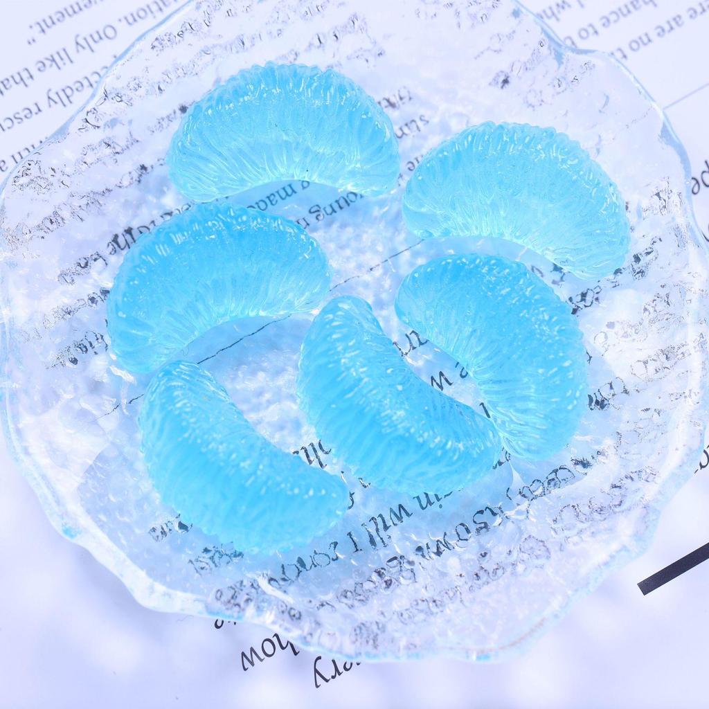 Светящийся 3D-брелок в виде оранжевого лепестка для самостоятельного изготовления украшений и имитации еды.