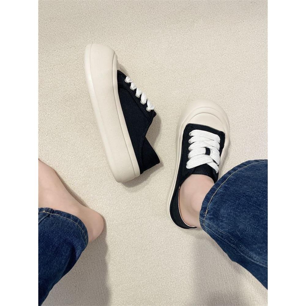 Summer Solid Color Casual Canvas Shoes for Women