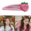 Cute Strawberry Snap Hair Clip Lovely Hairpins Combination Hairpins for All Hair Headpieces Pink Y2K Girls