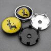 4pcs For Ferrari Donkey Auto Accessories 56mm+60mm Ferrari Donkey Logo Badge Emblem Car Wheel Hub Center Caps Rim Cover Stickers