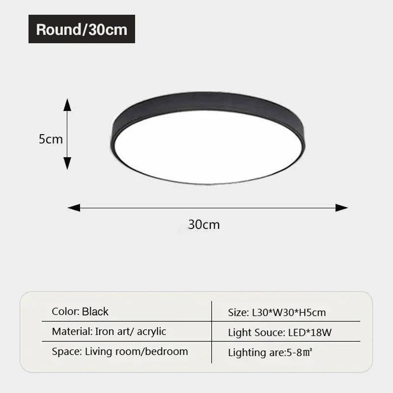 Современный светодиодный потолочный светильник для гостиной, спальни, кабинета, балкона, коридора, круглый квадратный светильник для внутреннего декора