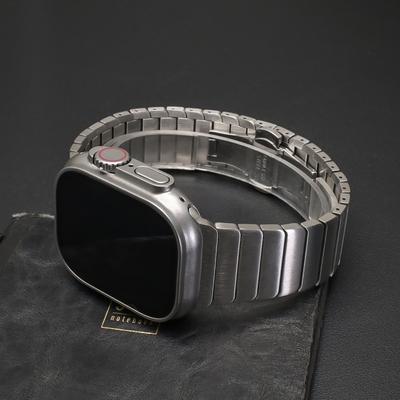 Ремешок из нержавеющей стали для Apple Watch Ultra 3 2 49мм 46мм 41/45мм 40/44мм 38мм Роскошный наручный ремешок для Iwatch 11 10 9 8 7 6 5 4 Se
