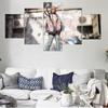 5 шт., декоративная настенная живопись на холсте, постер, новая мода, офисная домашняя роспись, самурайский меч, аниме, картина без рамки