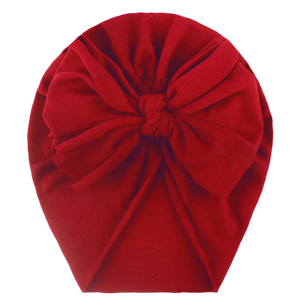 Cotton Baby Hat Solid Color Big Bow Baby Girls Beanie Cap Toddler Kids Baby Boy Headwrap Caps Accessories