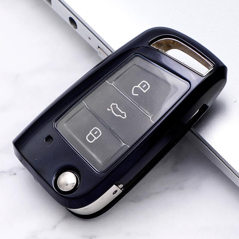 Чехол для ключей от автомобиля, сумка для ключей для Volkswagen VW Golf 7 3 4 5 6 6r Mk7 Skoda Octavia A7 Polo 9n Mk4 Passat B5 B6 B7 B8 Bora Tiguan
