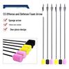 CS Attack & Defense Foam Arrow Set - Outdoor Team Game & Real Person Challenge with Carbon Shaft Bow & Arrows