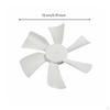 6 Inch RV Vent Fan Blade Long-Lasting Plastic Roof Low