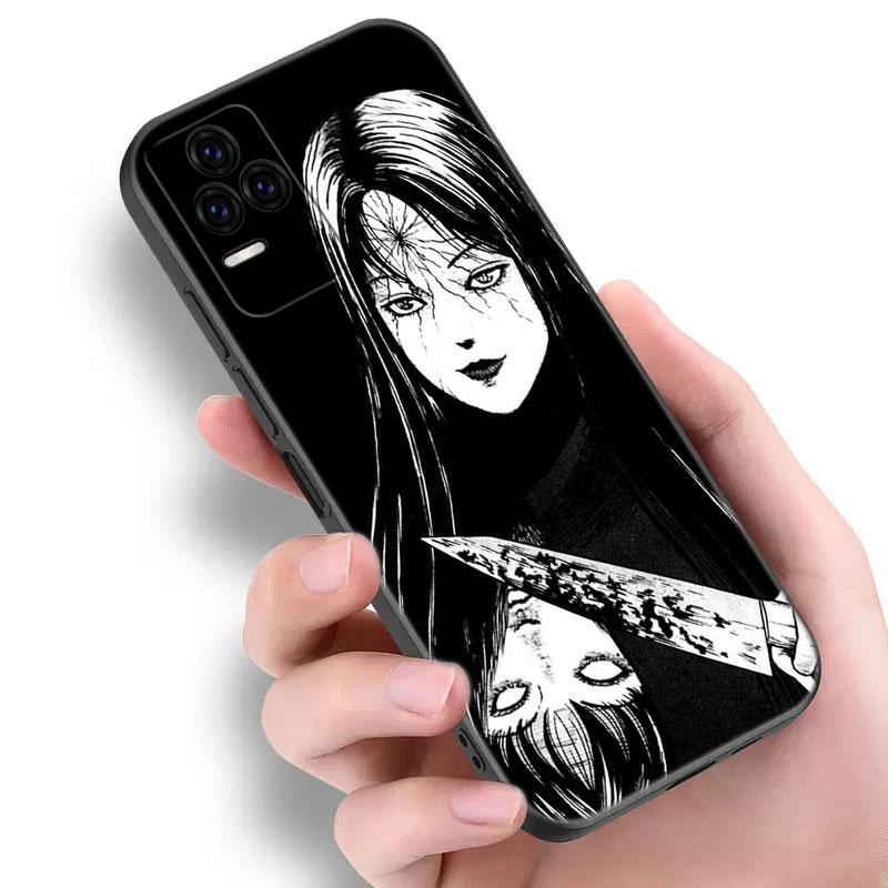 Japanese Horror Manga Black Phone Case For Xiaomi Redmi 7A 8A 9A 10A 11A 9C 10C 12C 13C 11 Prime A1 A2 Plus 12 4G Note 9T 12R