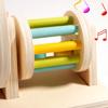 Rotating Toy Drum Educational Toy With Roller Rolling Textile Drum For 2 Years Old Rotating Drum Baby Toy Baby Wooden Toy