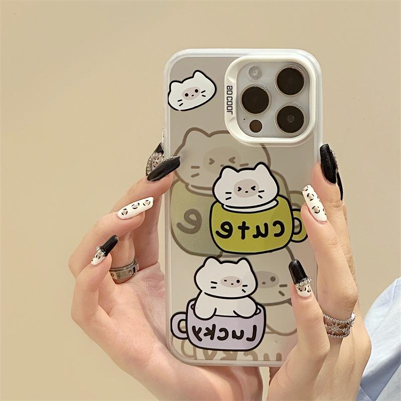 Чехол Zhitai 13Pro Cartoon Frosted Laser для Apple 16, iPhone 14 и Huawei P70.
