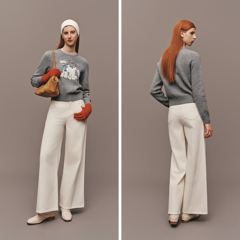 Semir Women's Jacquard Cartoon Sweater