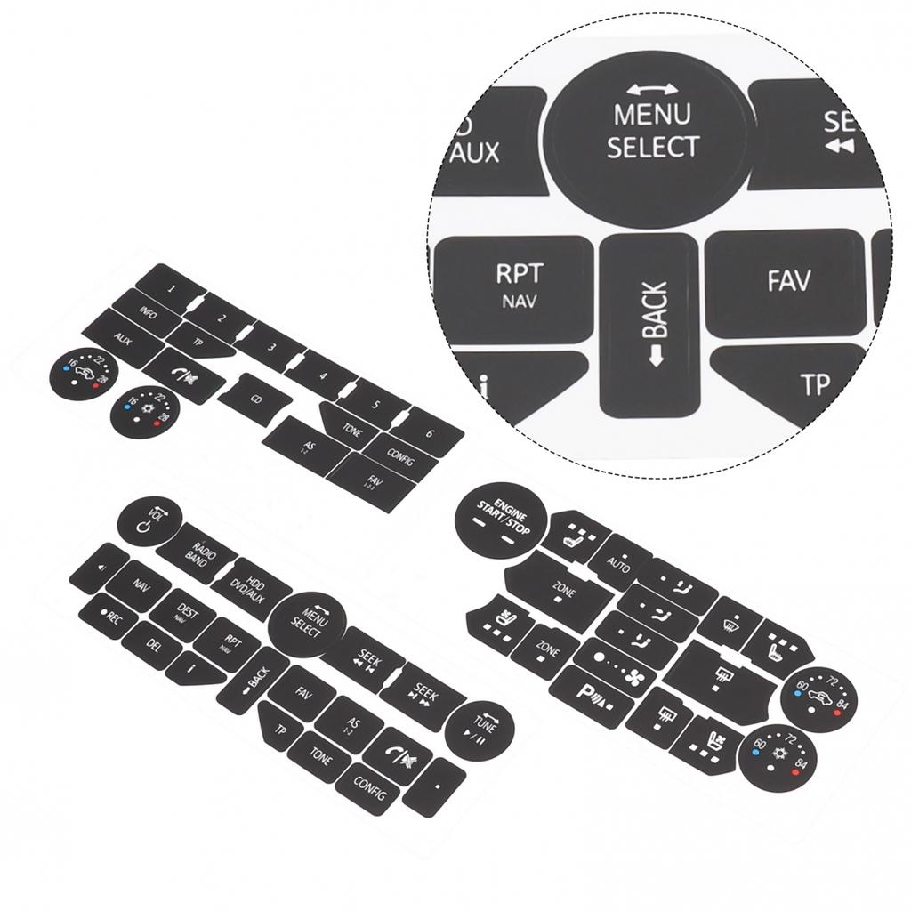 Ремонтные наклейки Кнопка Ремонт Климат-контроль Высококачественный винил