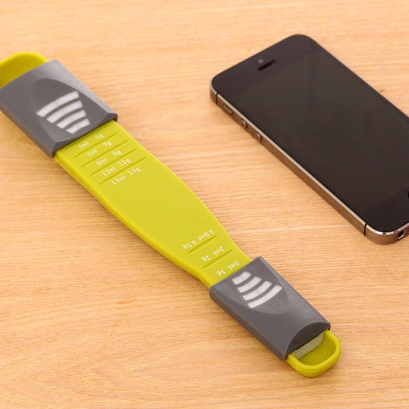 Регулируемые кухонные весы, мерная чашка, двойной конец, восемь киосков, мерная ложка для соли, супа, кофе, чая, порошка, кухонные гаджеты