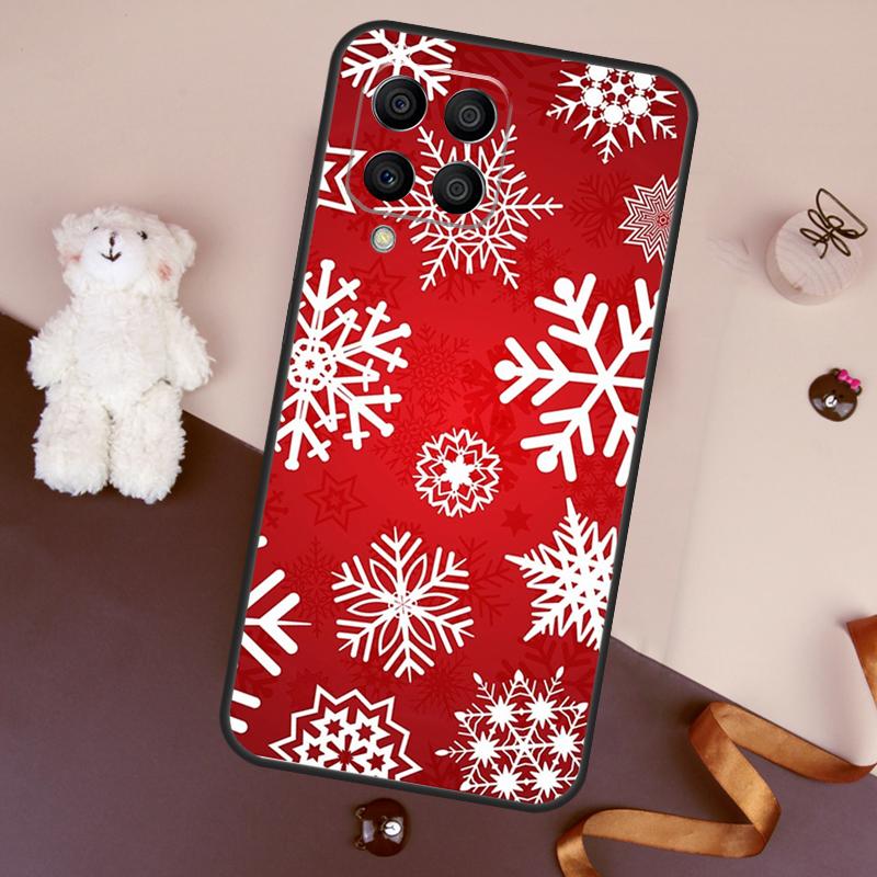 Christmas Snowflakes Case For Samsung Galaxy M06 M53 M13 M31 M11 M35 M55 M15 M56 M36 M16 M12 M32 M52 M14 M34 M54
