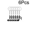 6Pcs/Pack Music Note Vintage Prom Birthday Supplies Ring Music Theme Party Decorations DIY PVC Retro Keychain Musical Favors