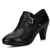Genuine Leather Shoes Women Heels Office Lady Business Dress Fashion Big Size Women Shoes