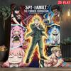 Spy Fake Family Print FlAannel Blanket, High quality Comfortable for All Seasons, Home Decor, Warmth and Comfort
