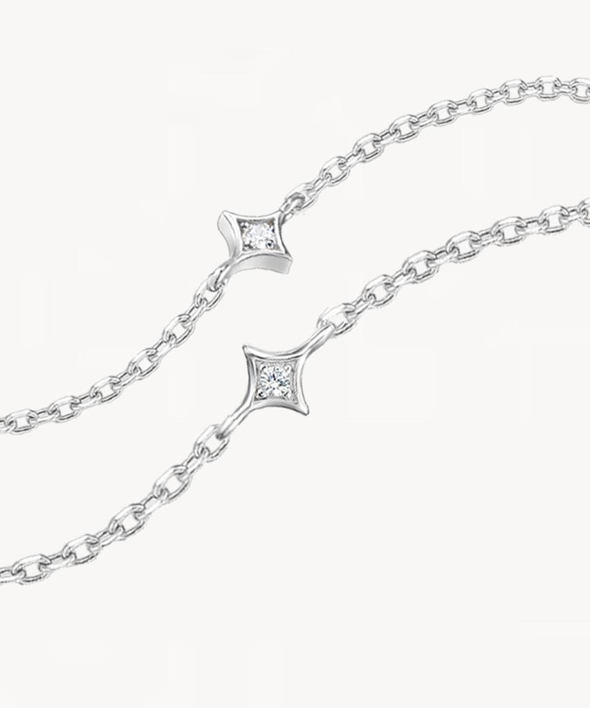 Lola Rose Starry Blue Sandstone Chain Silver Necklace