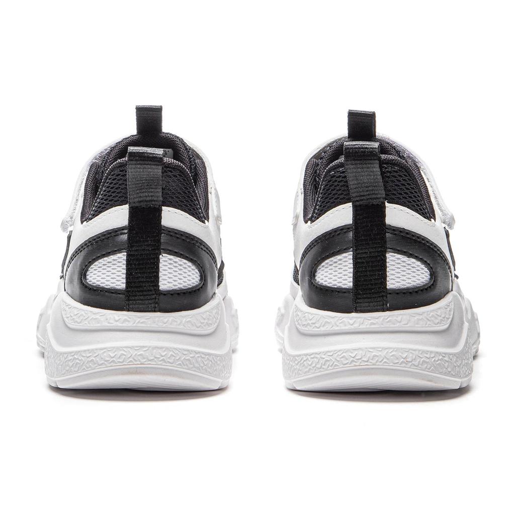 Li Ning Kids Comfortable Fashionable Versatile Durable Low-Top Casual Shoes Kids Sneaker Black Standard-White YKCU236-1