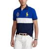 Polo Ralph Lauren Color Block Slim Fit Рубашка поло с коротким рукавом Мужская рубашка поло Синий MNPOKNI1N821204-400