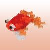 Nanoblock Goldfish Red, Korean Popular Bandai
