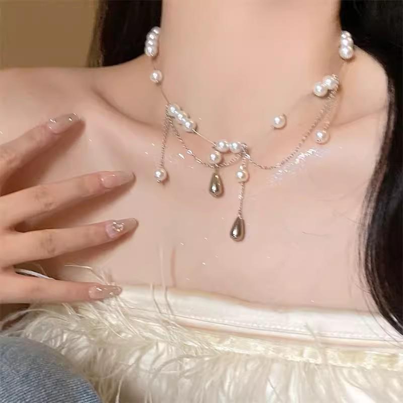 Love Heart Rivet Punk Choker Necklace - Y2K Subculture Clavicle Chain