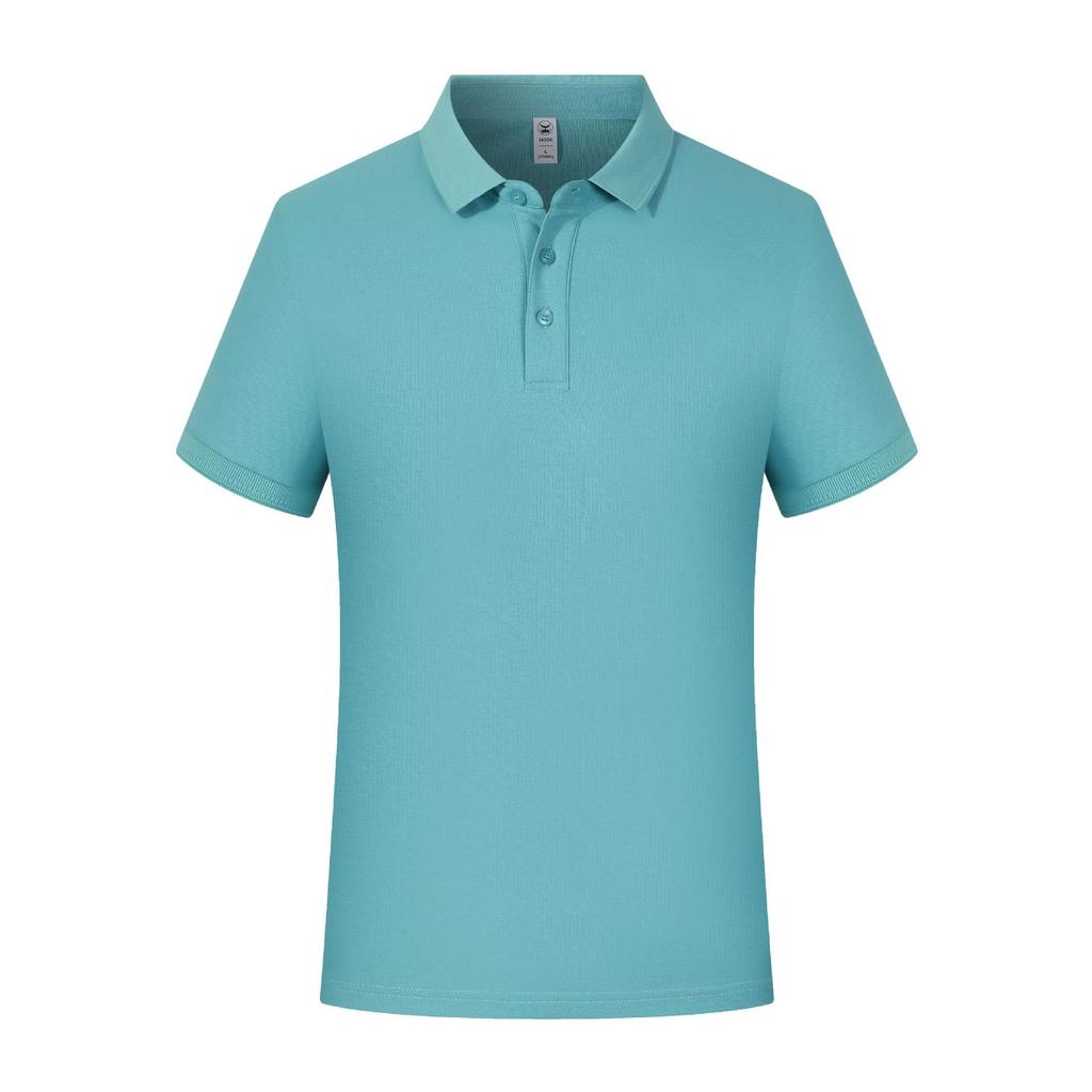 Summer POLO Shirt Men and Women's Same Short-sleeved T-shirt DuPont Solona Cool Second-level Collar Solid Color Lapel Top