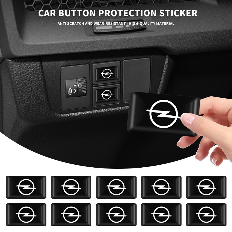 AAAYV1 3D Epoxy Resin Emblem Stickers Decals Interior Auto Accessories For Opel Insignia Astra G J F K Vectra C H Corsa C B D Omega