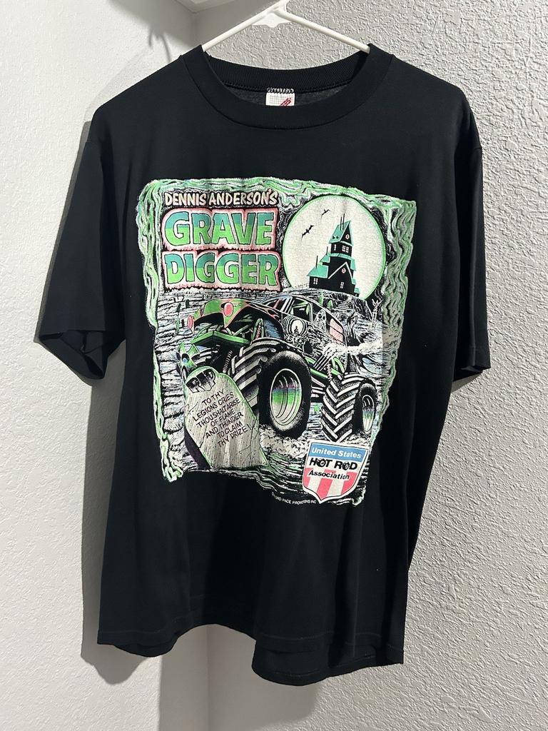 Grave Digger Shirt 1990s Reprint Gift Fan Unisex Shirt AN47845