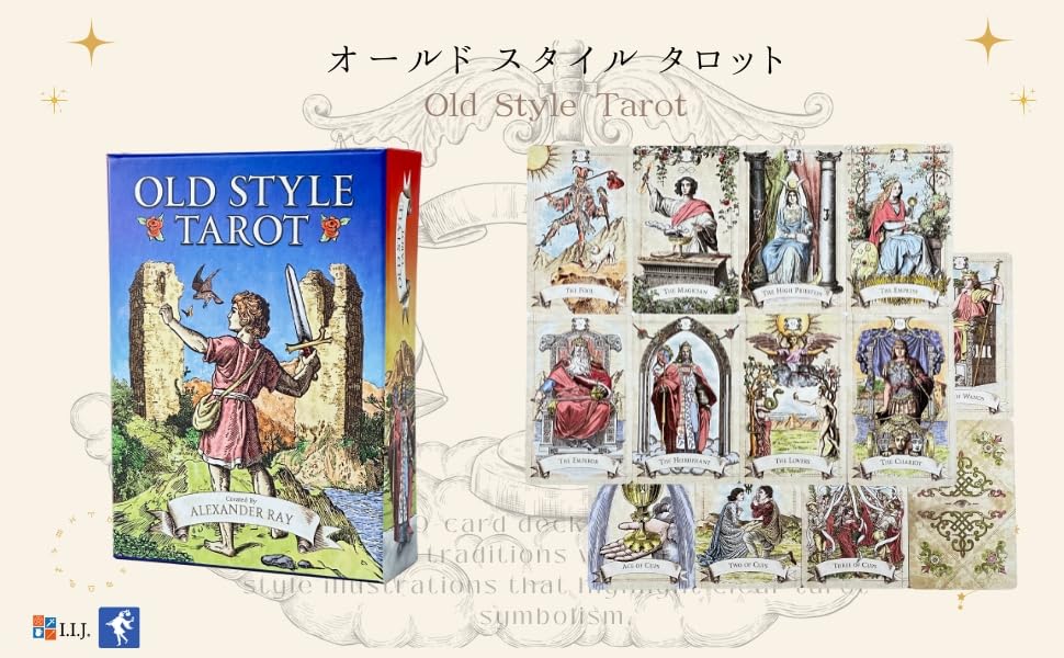 Карты Таро I.I.J, Таро Старого Стиля, Издание Уэйта, Гадание на Таро, В комплекте японская инструкция, Оригинальные