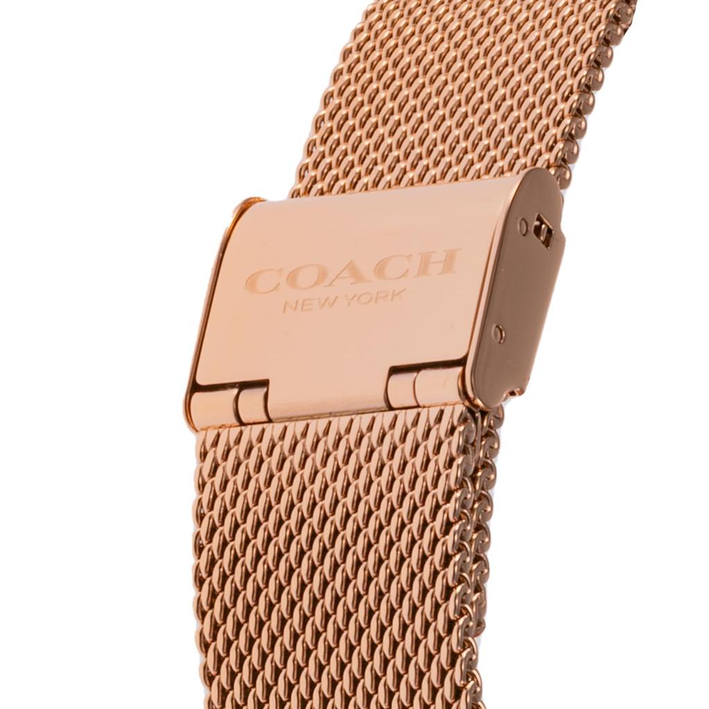 Часы ELLIOT из нержавеющей стали с минеральным стеклом, кварцевые, повседневные, водонепроницаемые, 14504209, розовое золото [Coach] женские [Товар]